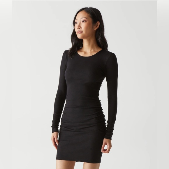 MICHAEL STARS NWOT JORDAN RIBBED MINI DRESS - Picture 3 of 9